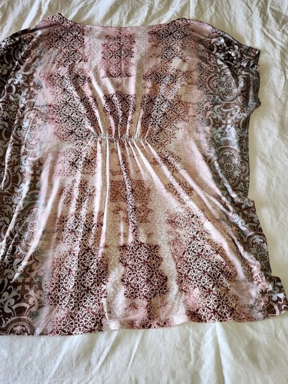 a:glow m-mat Printed Pink & Brown Tunic